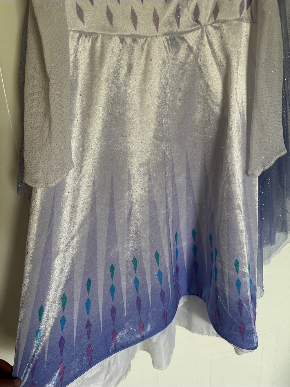 Disney Frozen Girls Lavender and Blue Sparkle Princess Dress size M (7/8) - Picture 8 of 13